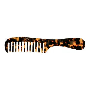Handmade French Dark Tortoiseshell Handle Comb