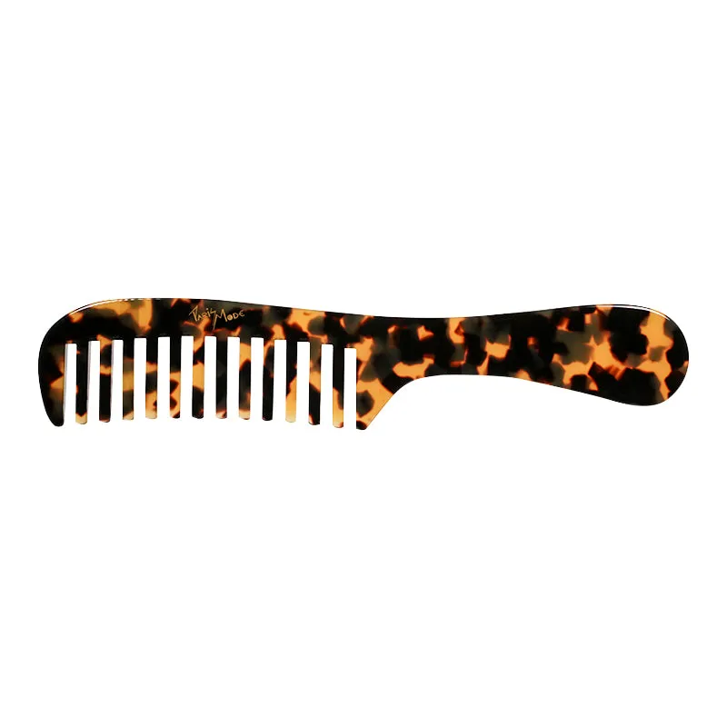 Handmade French Dark Tortoiseshell Handle Comb