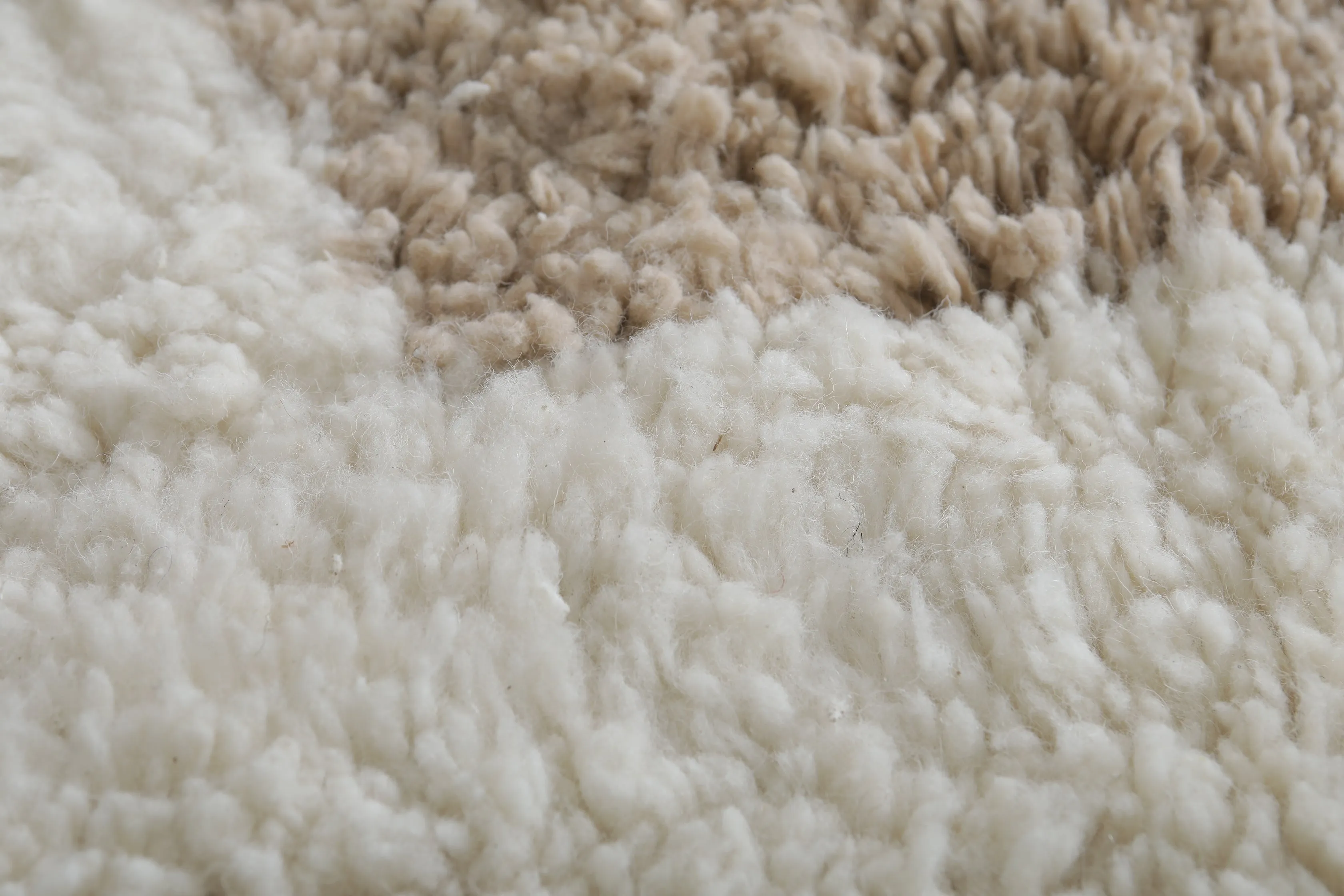 Handmade Moroccan contemporary rug - Beni ourain wool rug - Custom Rug