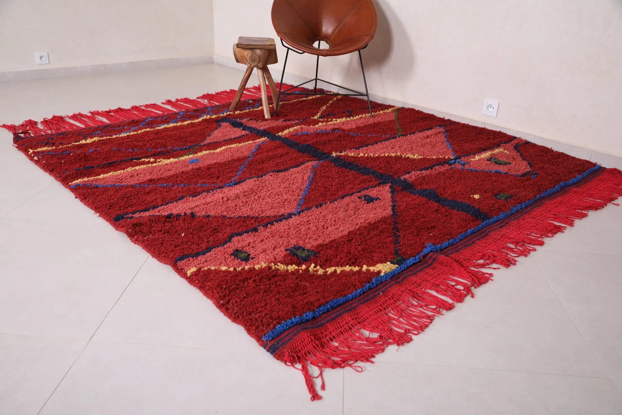 Handmade Moroccan rug - Custom Wool azilal rug
