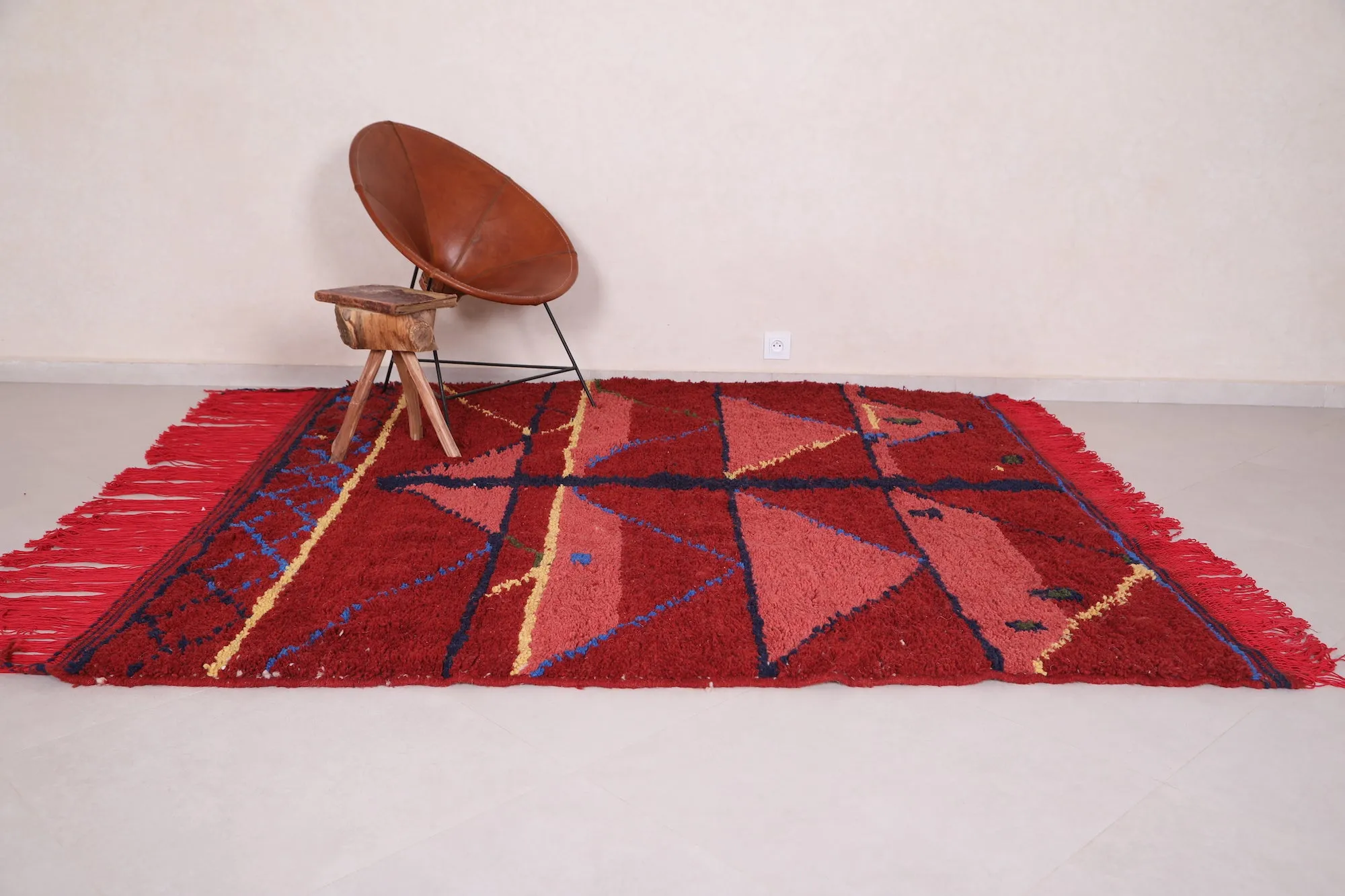 Handmade Moroccan rug - Custom Wool azilal rug