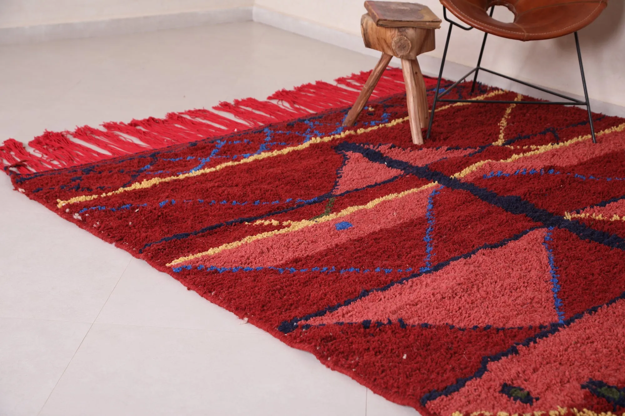 Handmade Moroccan rug - Custom Wool azilal rug
