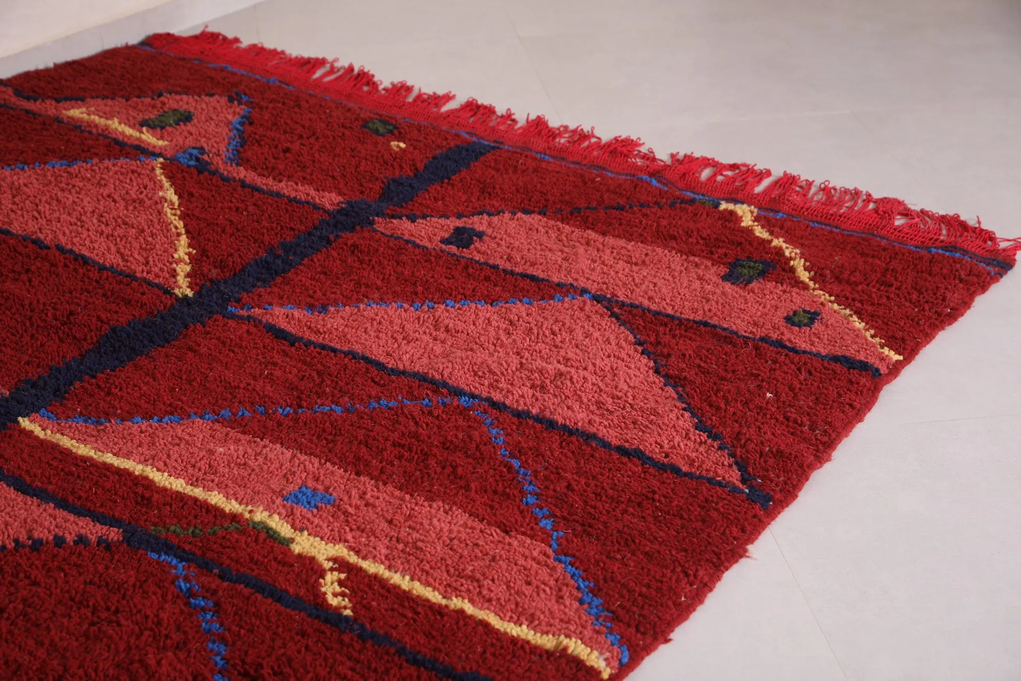 Handmade Moroccan rug - Custom Wool azilal rug