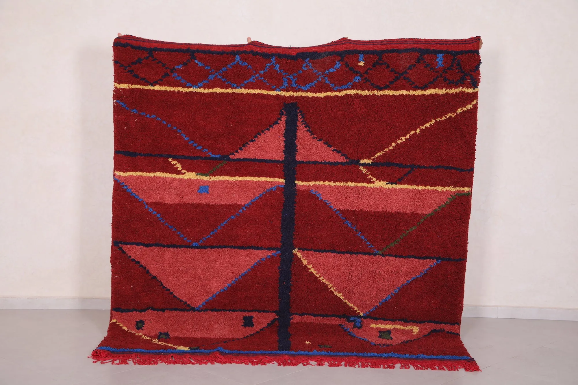 Handmade Moroccan rug - Custom Wool azilal rug