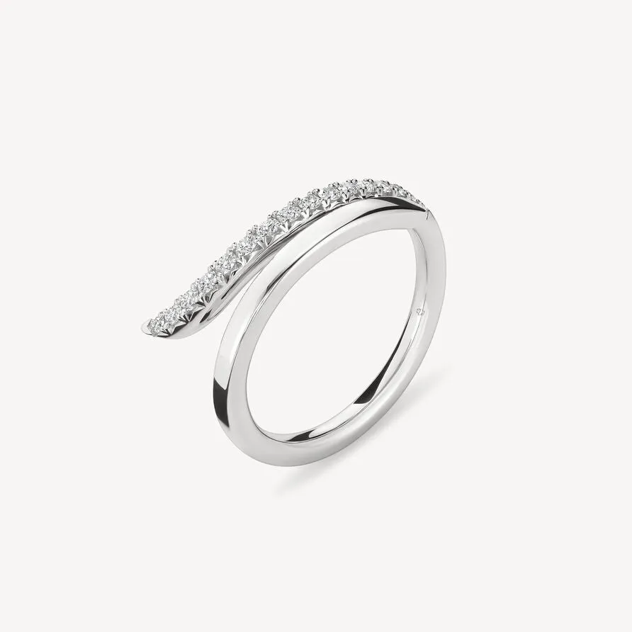 Hearts on Fire 18k White Gold Vela Diamond Ring