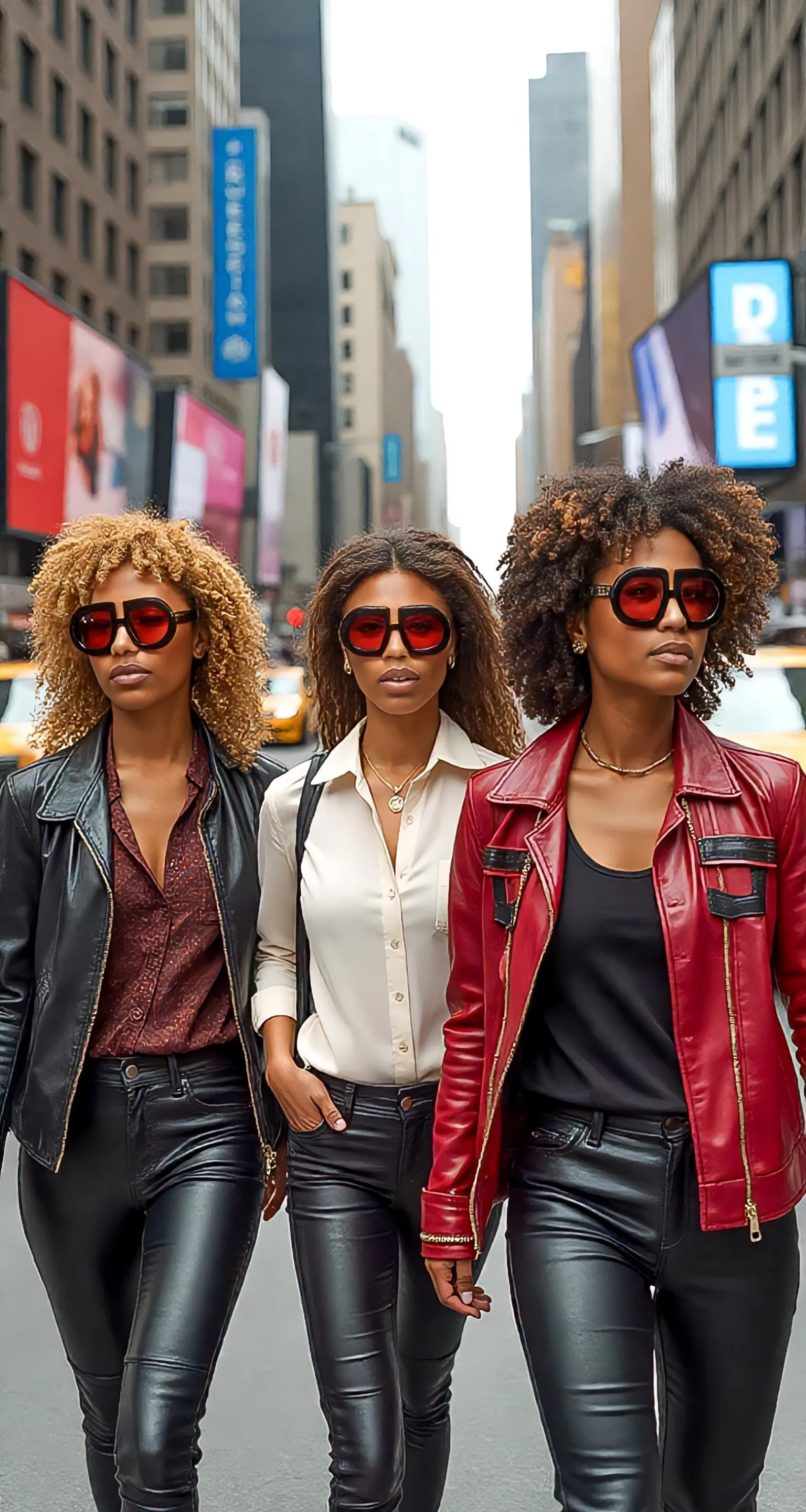 HEED NYC Luxury Black Frame "Rose Tint" Eyewear