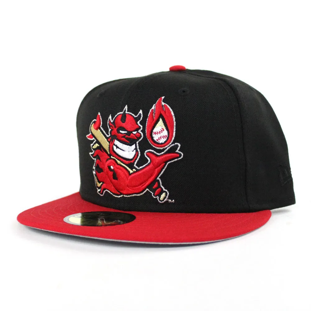 Hellrazors New Era 59Fifty Fitted Hat (Black Red Gray Under Brim)