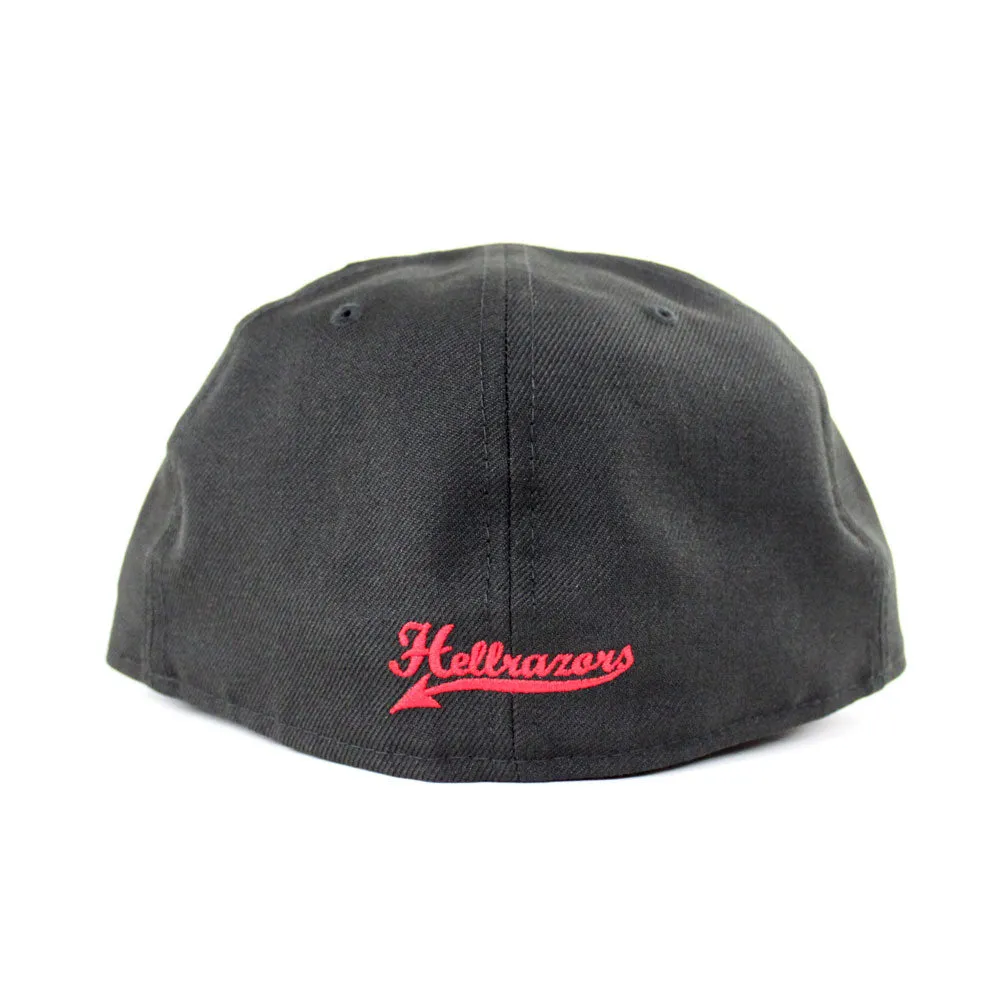 Hellrazors New Era 59Fifty Fitted Hat (Black Red Gray Under Brim)