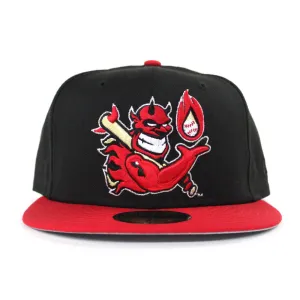 Hellrazors New Era 59Fifty Fitted Hat (Black Red Gray Under Brim)