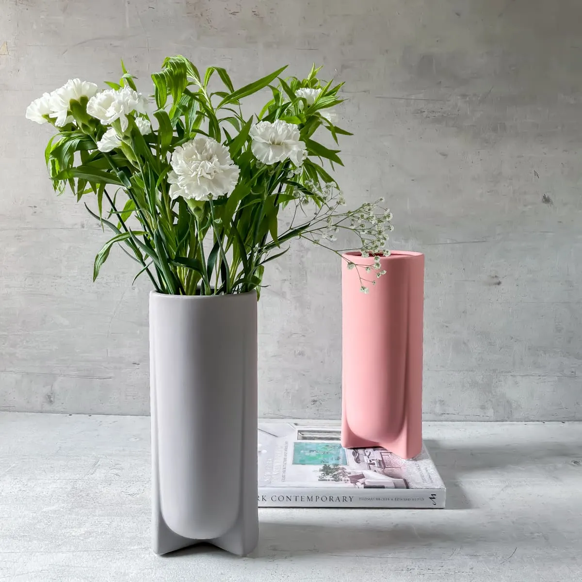 Home Artisan Bardo Grey Ceramic Vase
