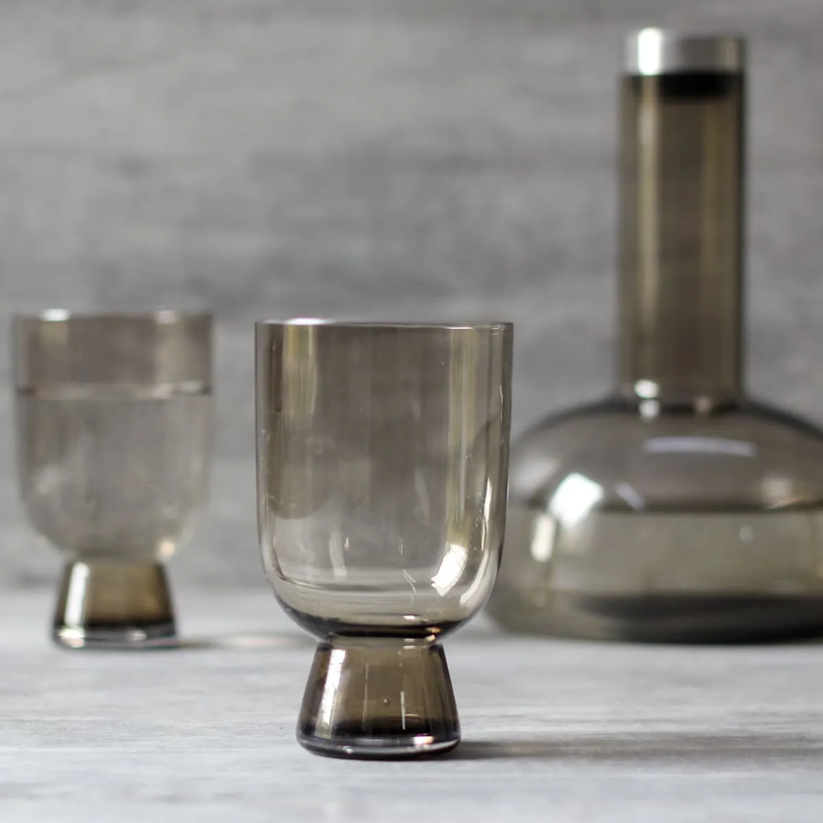 Home Artisan Nicolas Brown Drinking Glass (Set of 2)