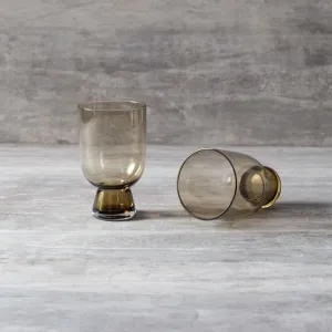 Home Artisan Nicolas Brown Drinking Glass (Set of 2)