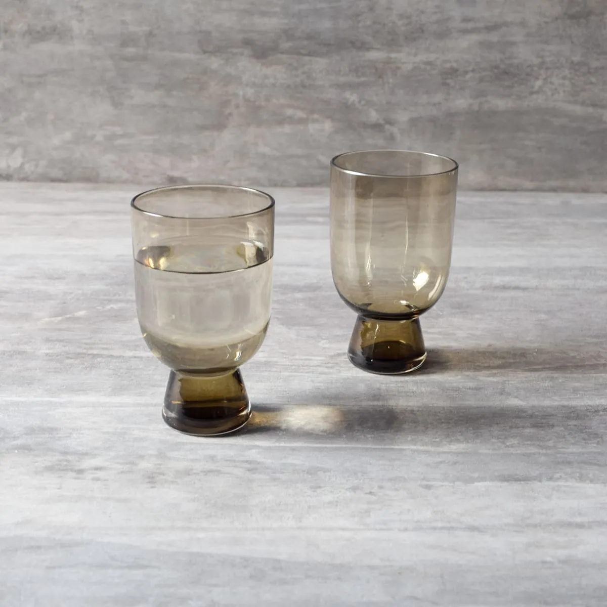 Home Artisan Nicolas Brown Drinking Glass (Set of 2)