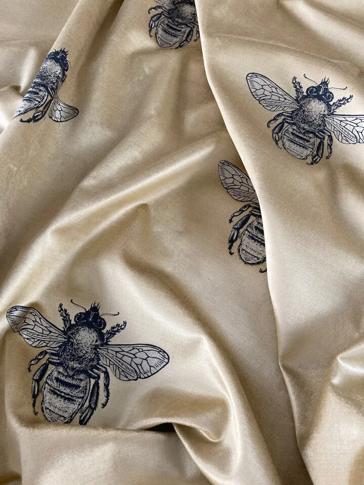 honey bee velvet fabric
