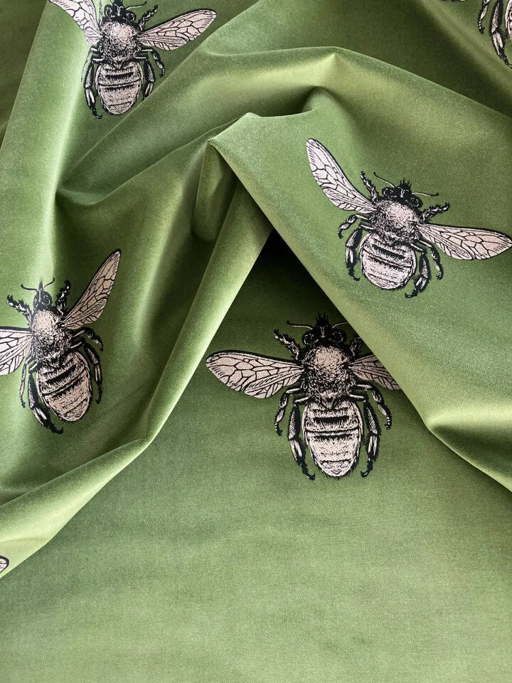 honey bee velvet fabric