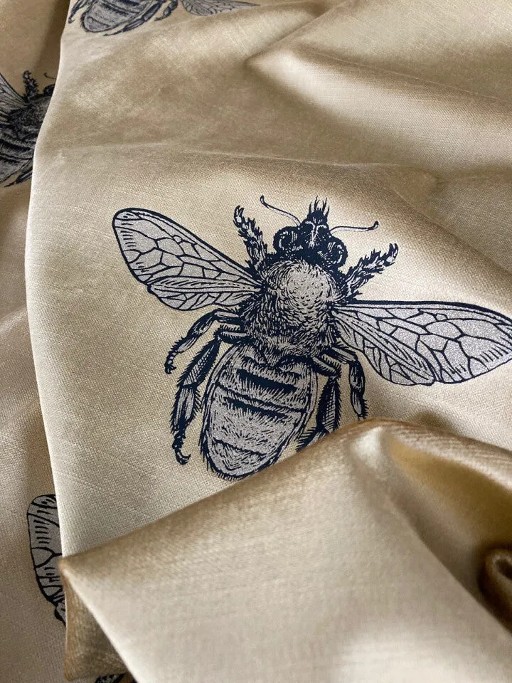 honey bee velvet fabric
