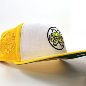 Houston Astros 1968 All Star Game New Era 59Fifty Fitted Hat (Optic White Canary Yellow Green Under Brim)