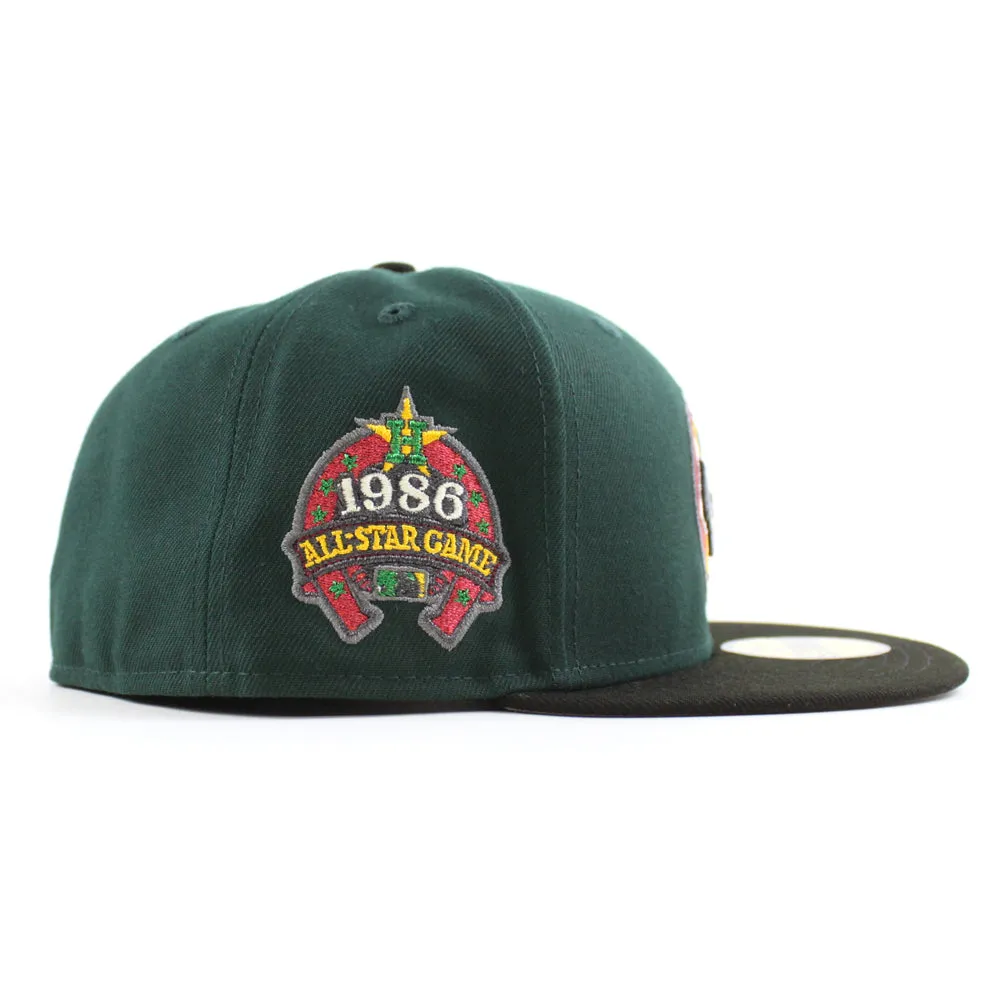 Houston Astros 1986 All Star Game New Era 59Fifty Fitted Hat (Green Black Gray Under Brim)