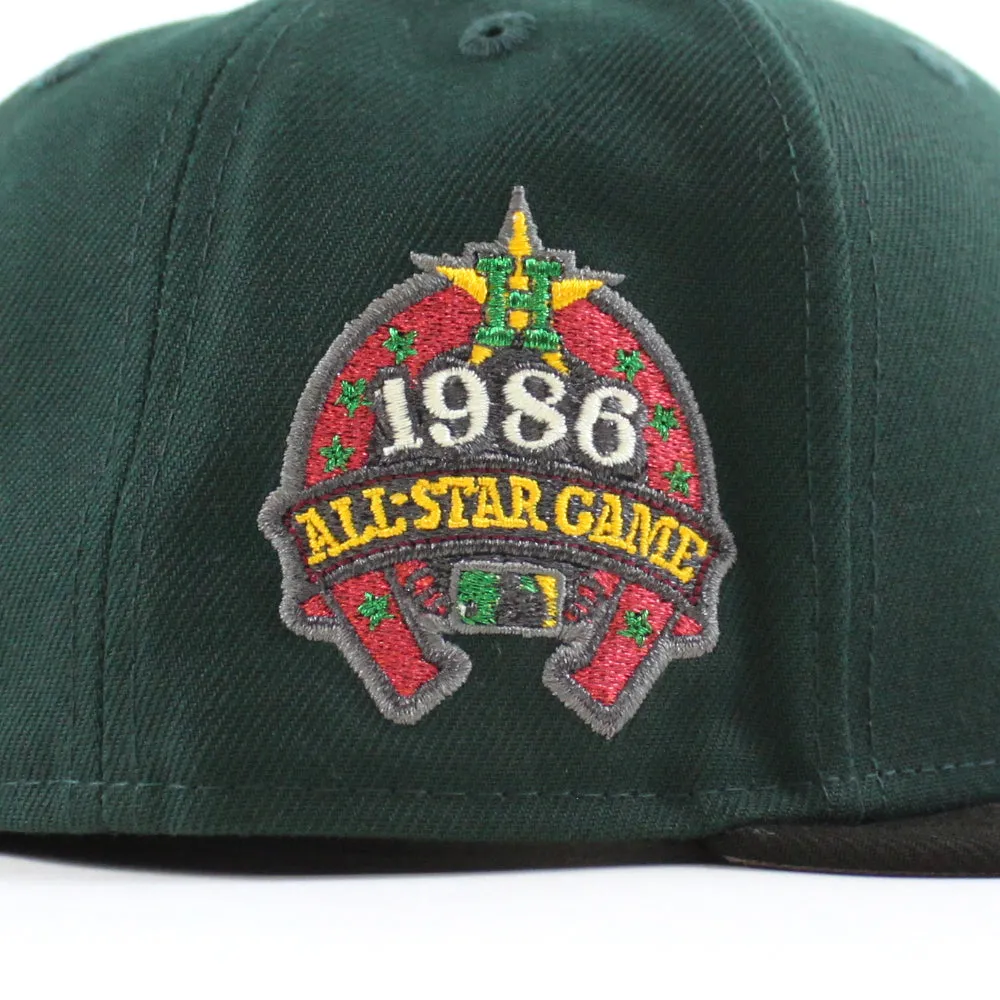 Houston Astros 1986 All Star Game New Era 59Fifty Fitted Hat (Green Black Gray Under Brim)