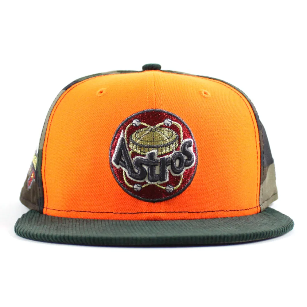 Houston Astros 1986 All Star Game New Era 59Fifty Fitted Hat (Hunter Orange WoodLand Camo Green Gray Under Brim)