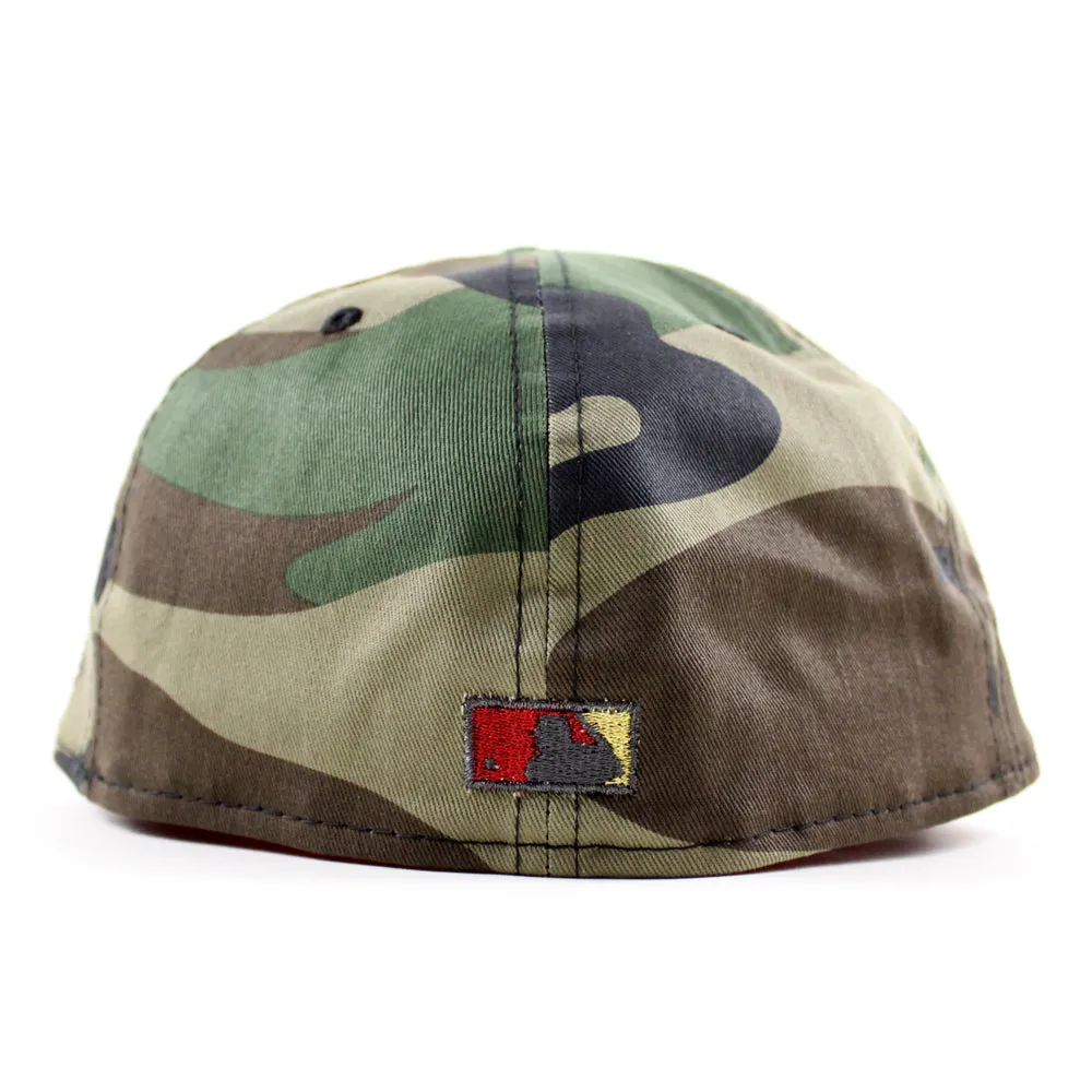 Houston Astros 1986 All Star Game New Era 59Fifty Fitted Hat (Hunter Orange WoodLand Camo Green Gray Under Brim)