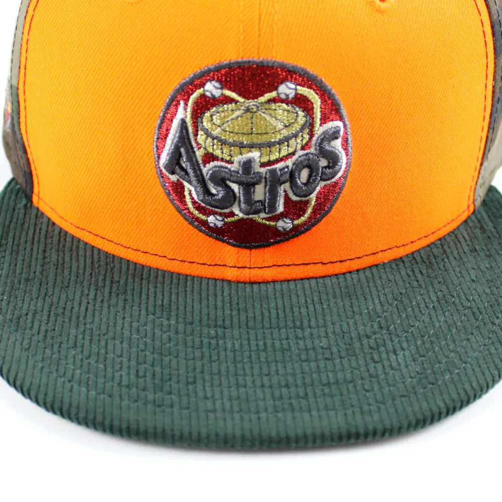 Houston Astros 1986 All Star Game New Era 59Fifty Fitted Hat (Hunter Orange WoodLand Camo Green Gray Under Brim)