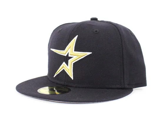 Houston Astros 1999 Retro New Era 59fifty Fitted Hat (Navy Gray Under Brim)
