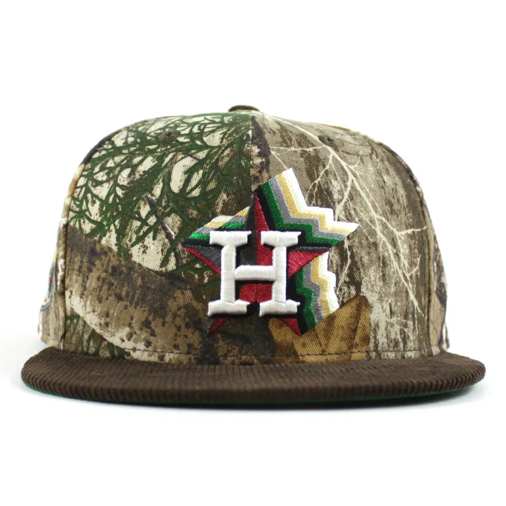 Houston Astros 20 Years New Era 59Fifty Fitted Hat (RealTree Brown Green Under Brim)