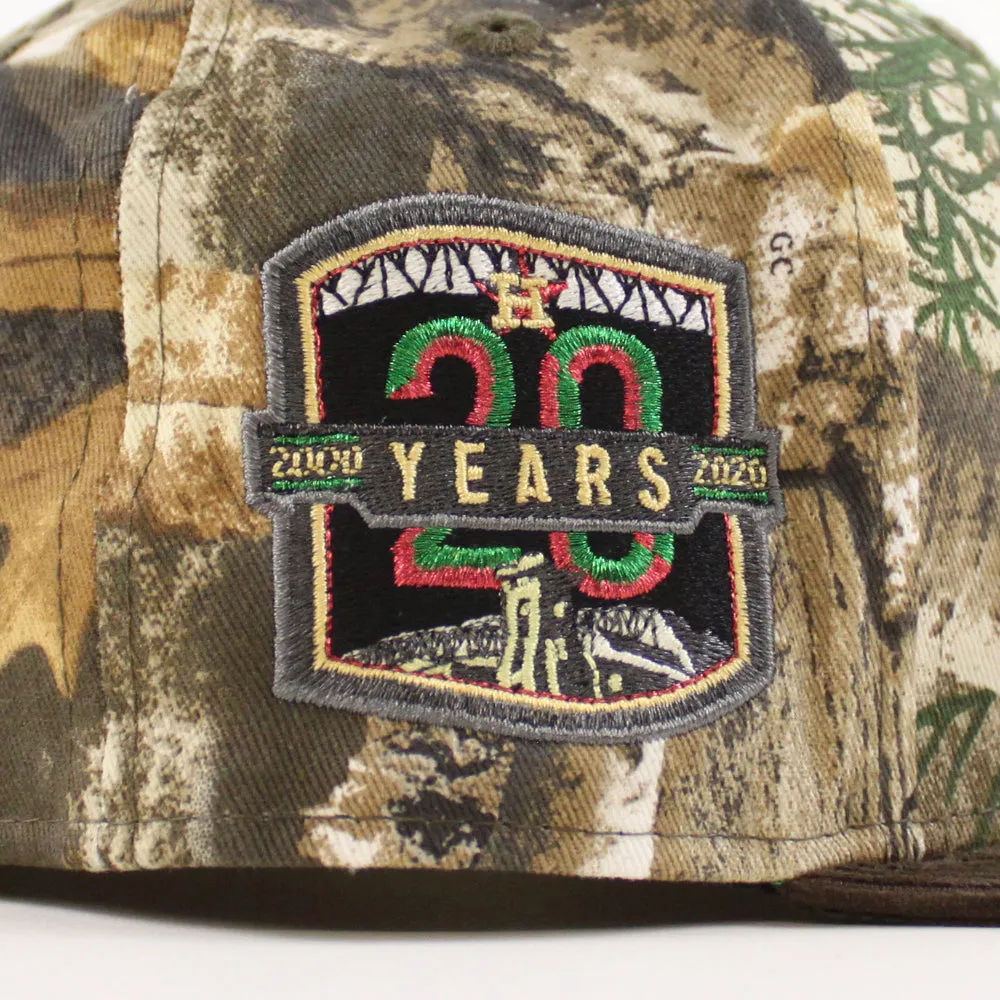Houston Astros 20 Years New Era 59Fifty Fitted Hat (RealTree Brown Green Under Brim)
