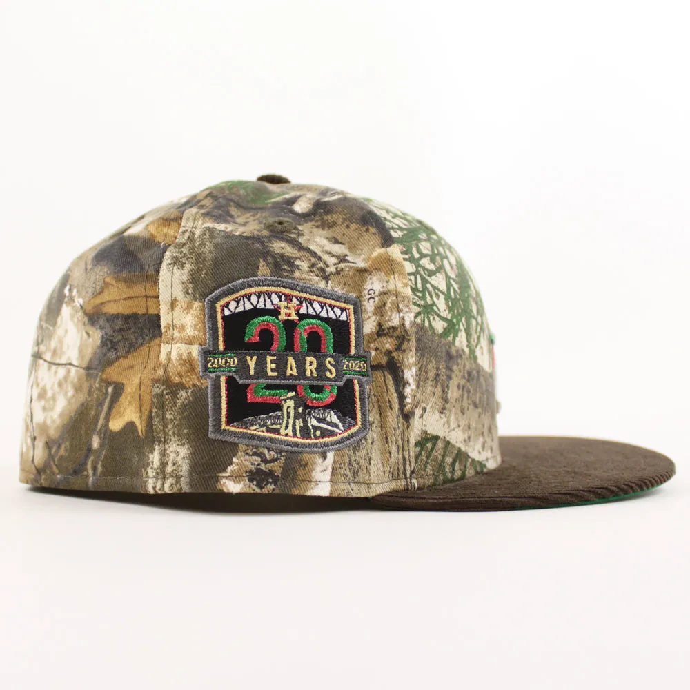 Houston Astros 20 Years New Era 59Fifty Fitted Hat (RealTree Brown Green Under Brim)