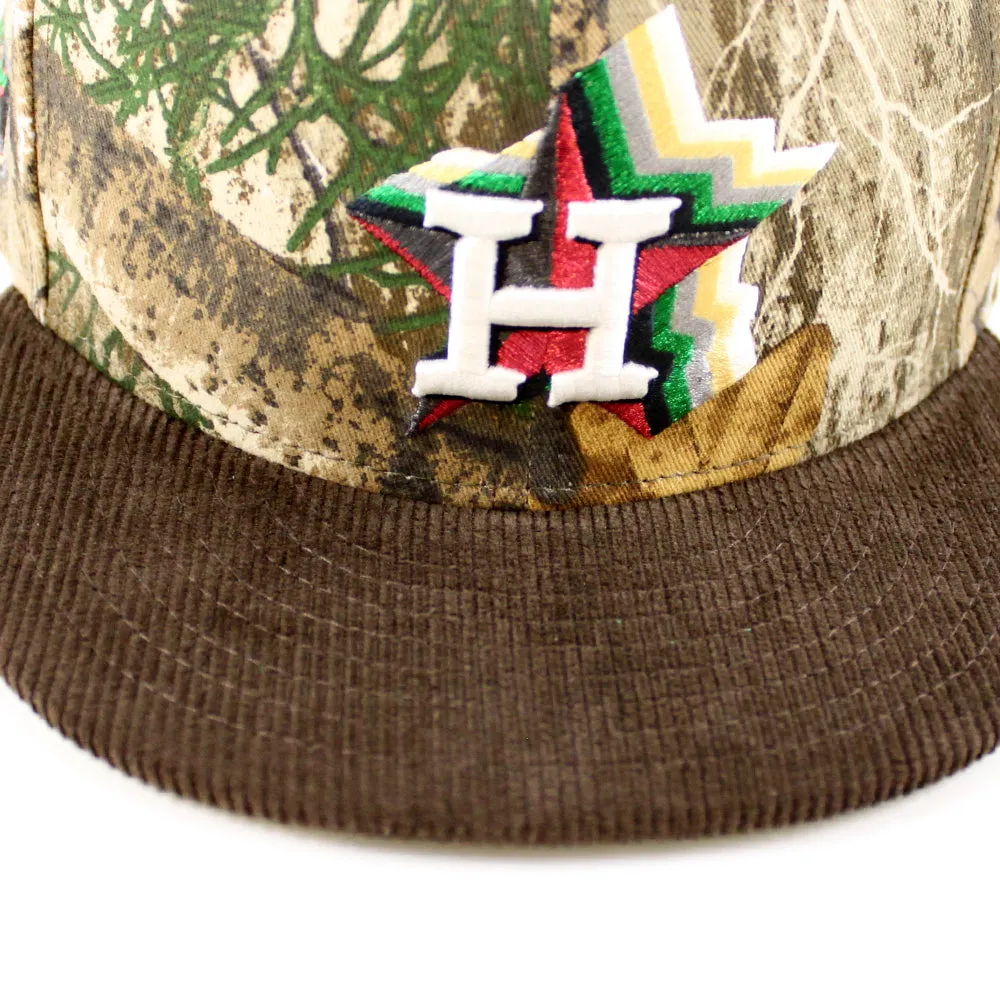 Houston Astros 20 Years New Era 59Fifty Fitted Hat (RealTree Brown Green Under Brim)