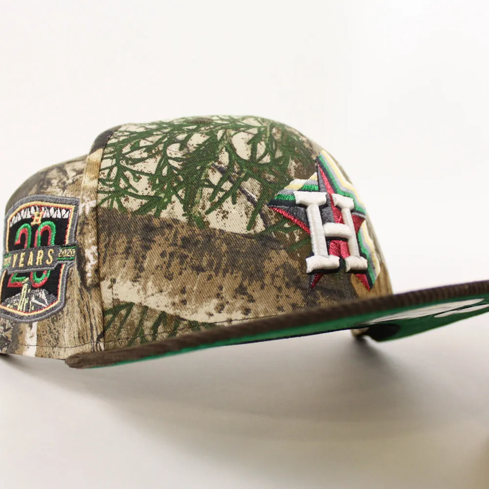 Houston Astros 20 Years New Era 59Fifty Fitted Hat (RealTree Brown Green Under Brim)