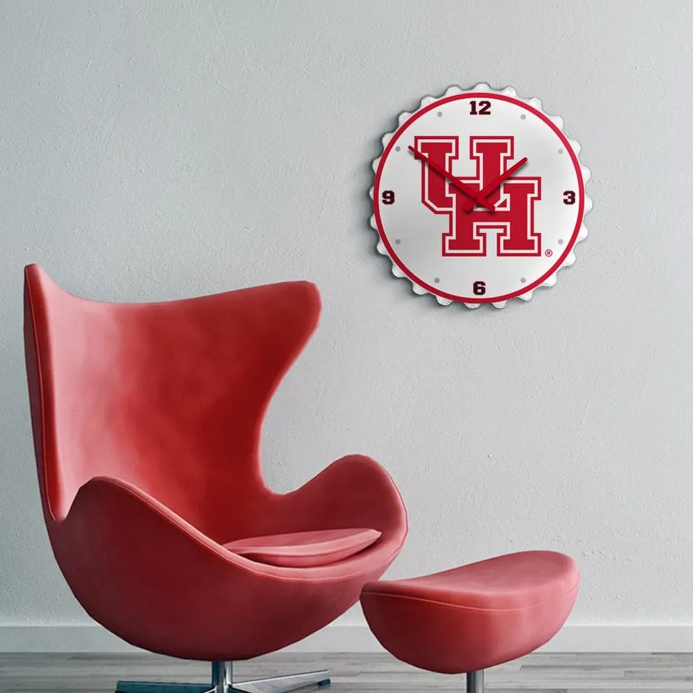 Houston Cougars: Bottle Cap Wall Clock