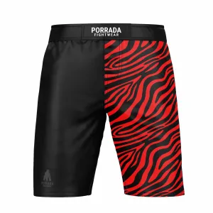 IBJJF RED BLACK RANKED FIGHT SHORTS