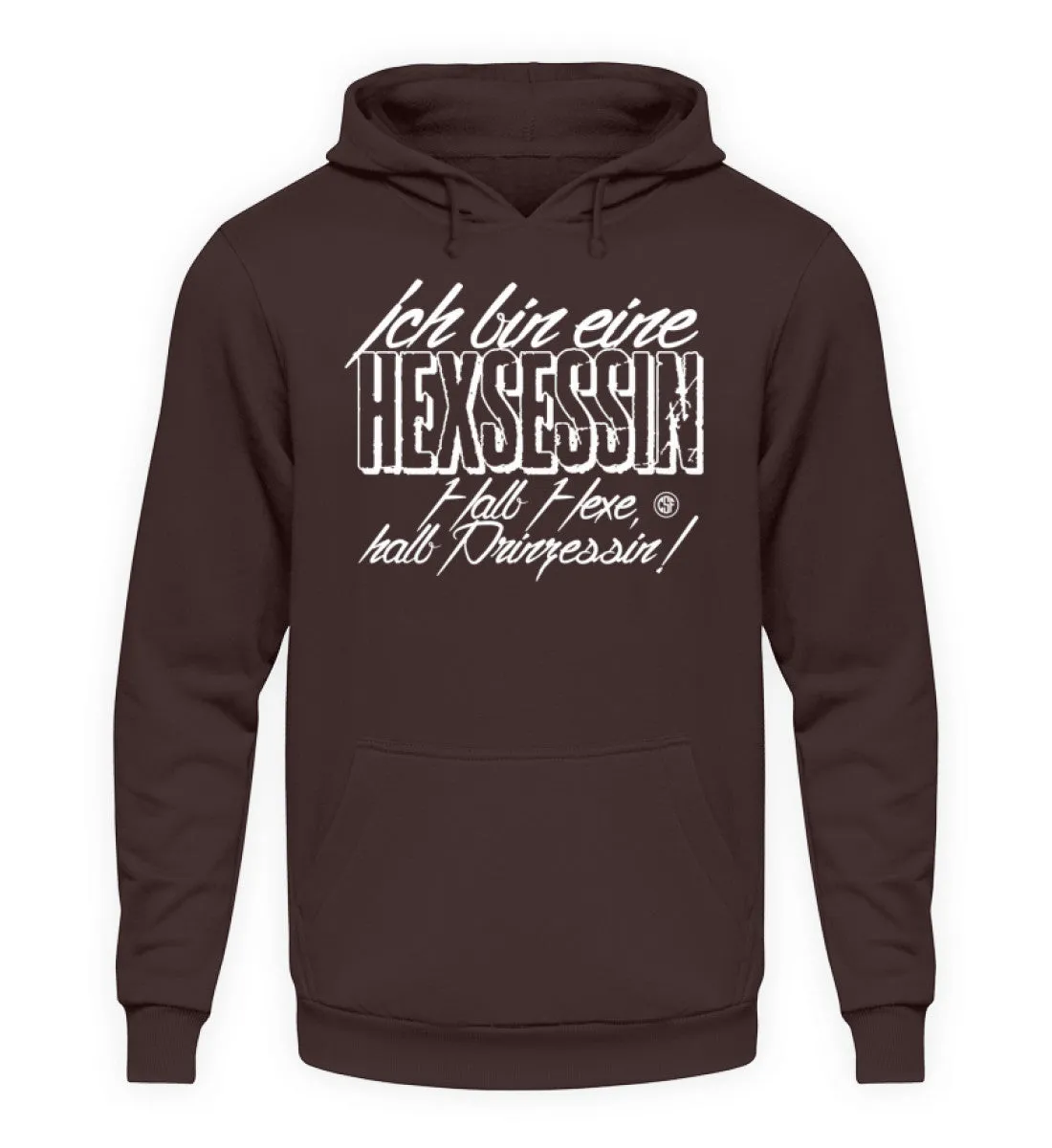 Ich bin eine Hexsessin Halb Hexe halb...  - Unisex Kapuzenpullover Hoodie