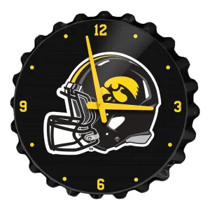 Iowa Hawkeyes: Helmet - Bottle Cap Wall Clock