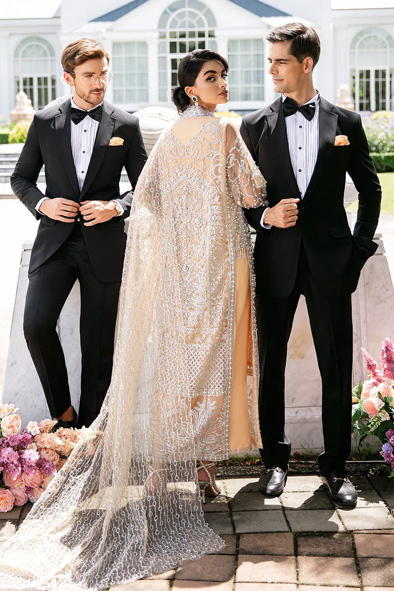 Isabelle TDL22-01 | Mushq Serendipity Trousseau De Luxe 2022 Luxury Wedding Collection | Embroidered Net Suits