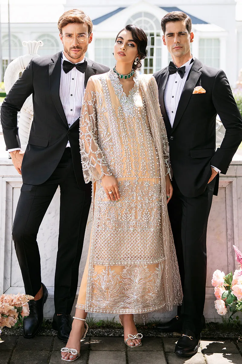 Isabelle TDL22-01 | Mushq Serendipity Trousseau De Luxe 2022 Luxury Wedding Collection | Embroidered Net Suits