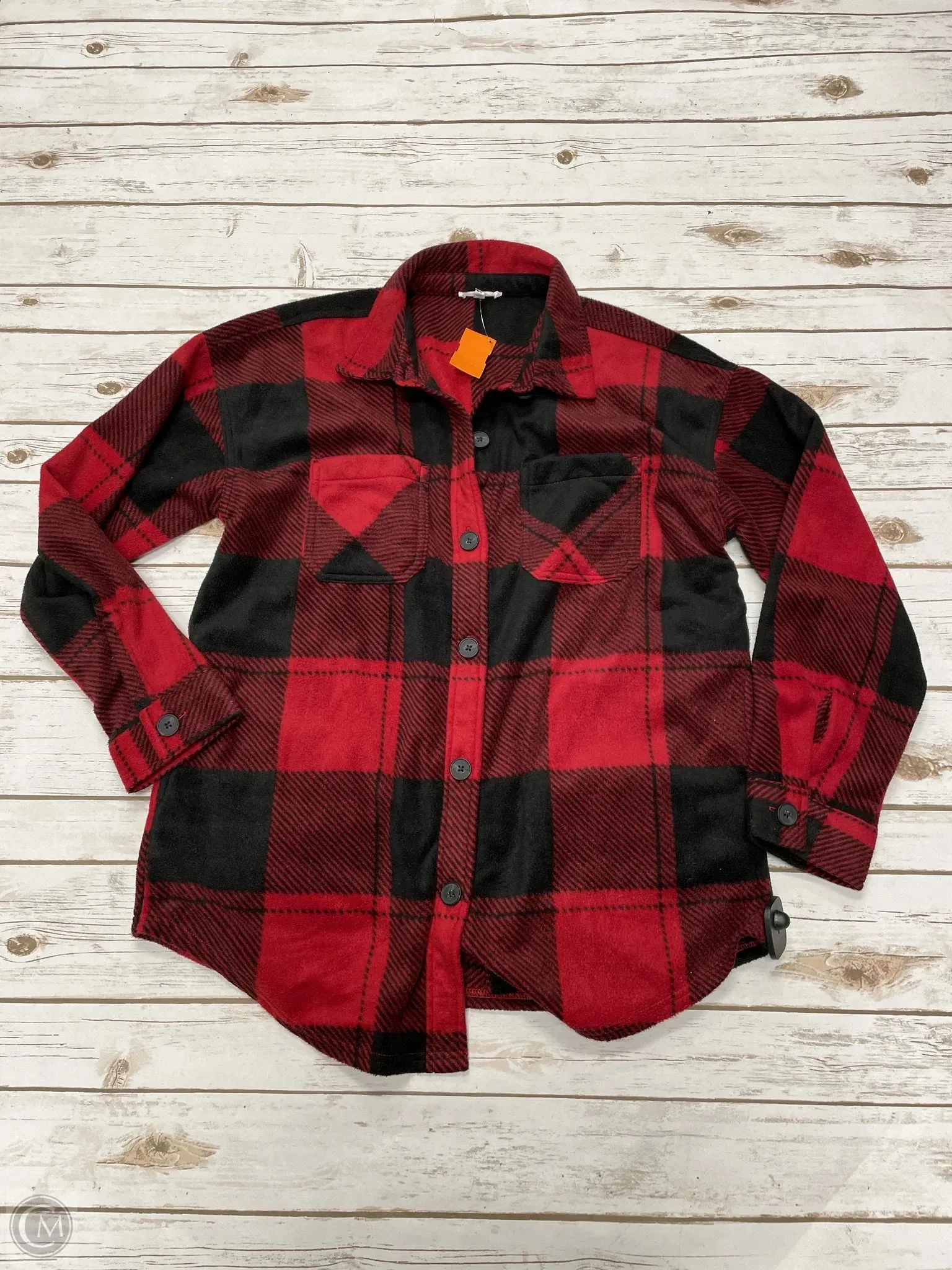 Jacket Shirt By Maurices In Plaid Pattern, Size: M