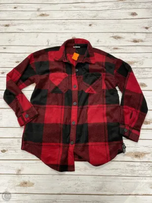 Jacket Shirt By Maurices In Plaid Pattern, Size: M