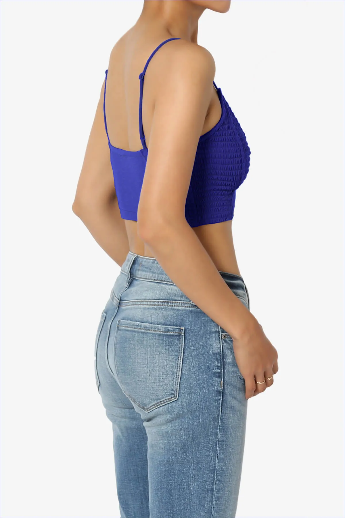 Jennie Smocked Triangle Bralette