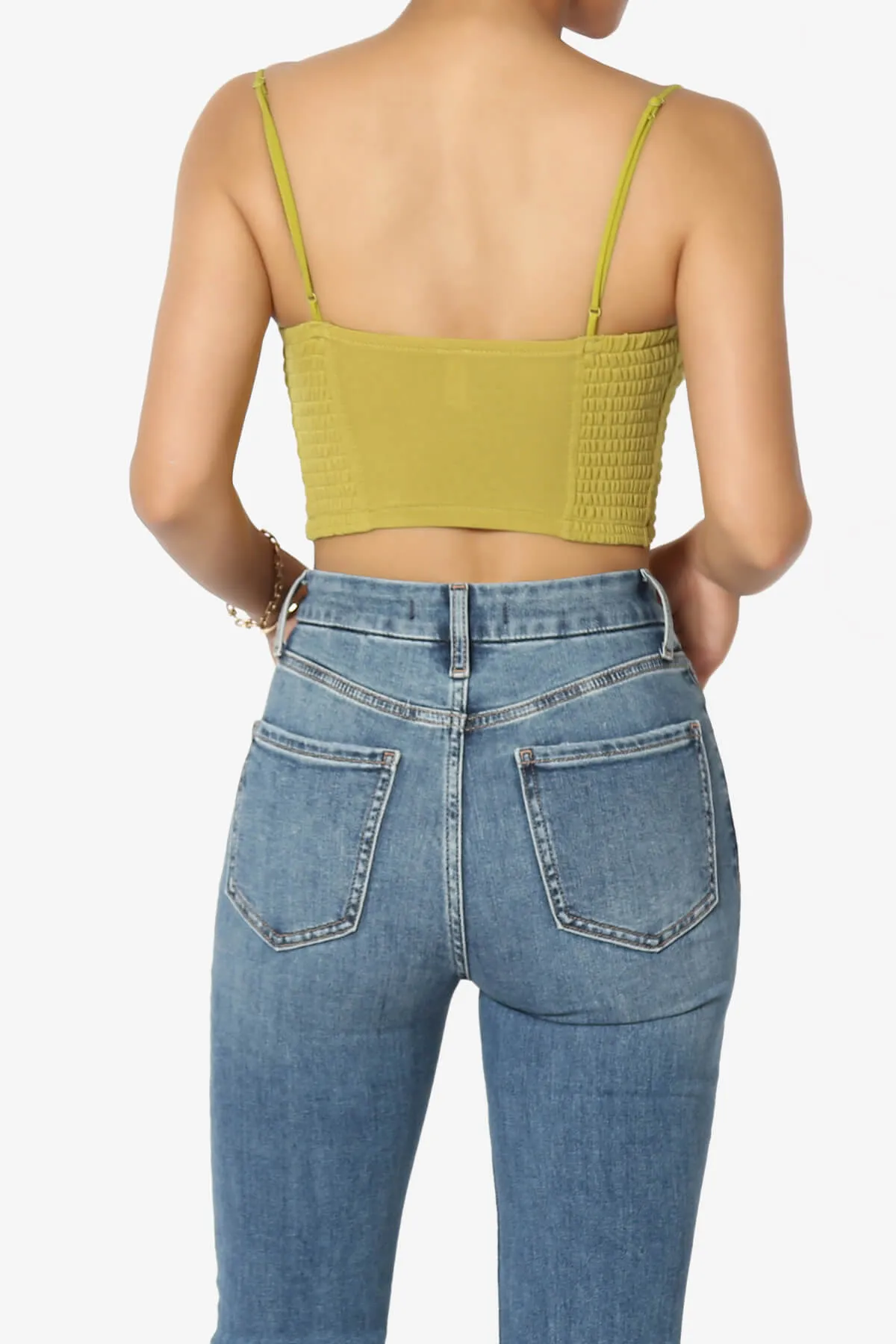 Jennie Smocked Triangle Bralette