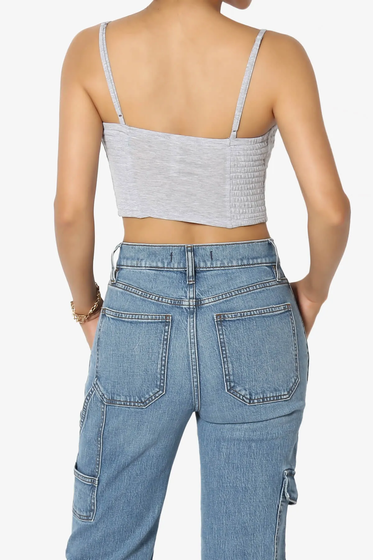 Jennie Smocked Triangle Bralette