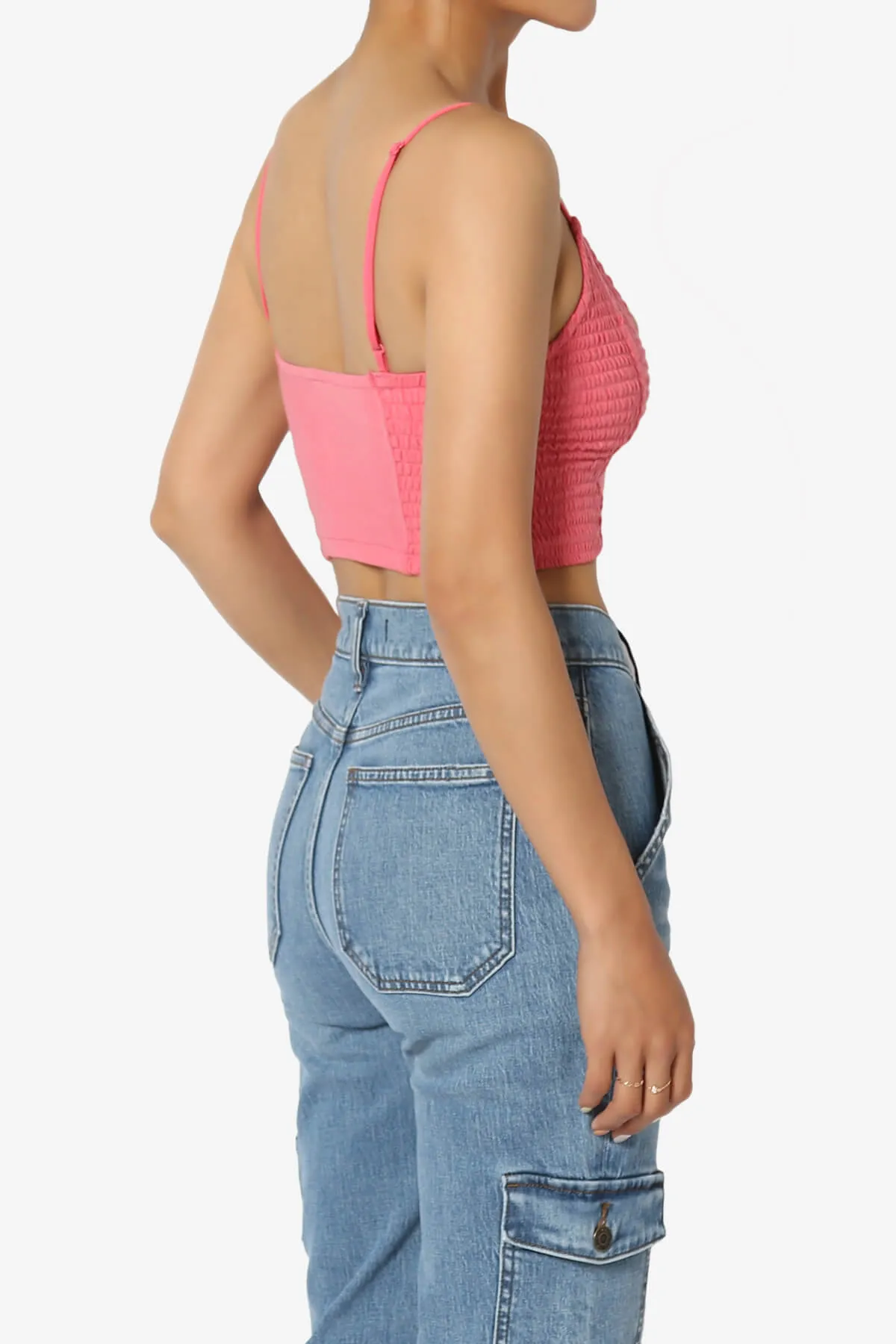 Jennie Smocked Triangle Bralette