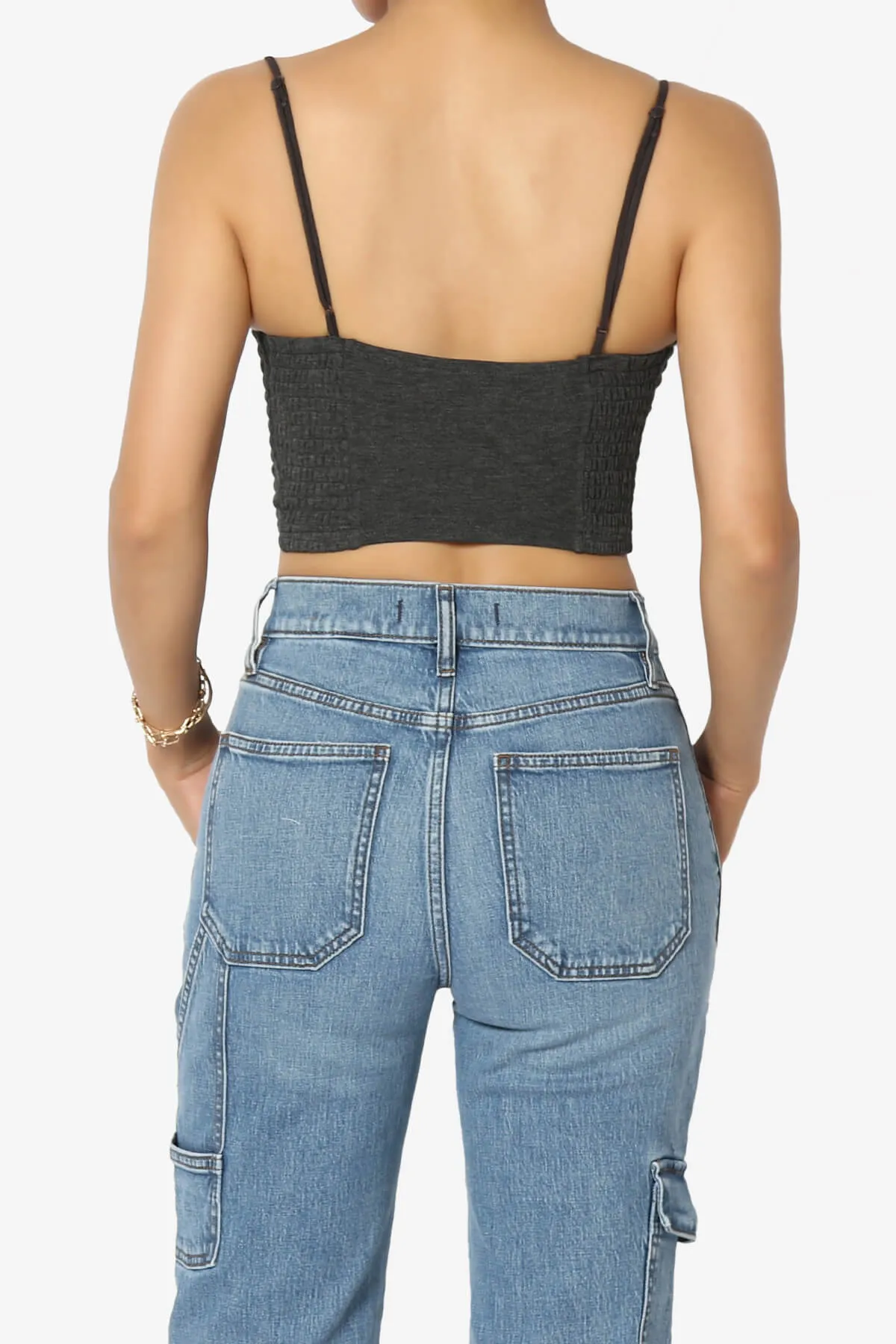 Jennie Smocked Triangle Bralette