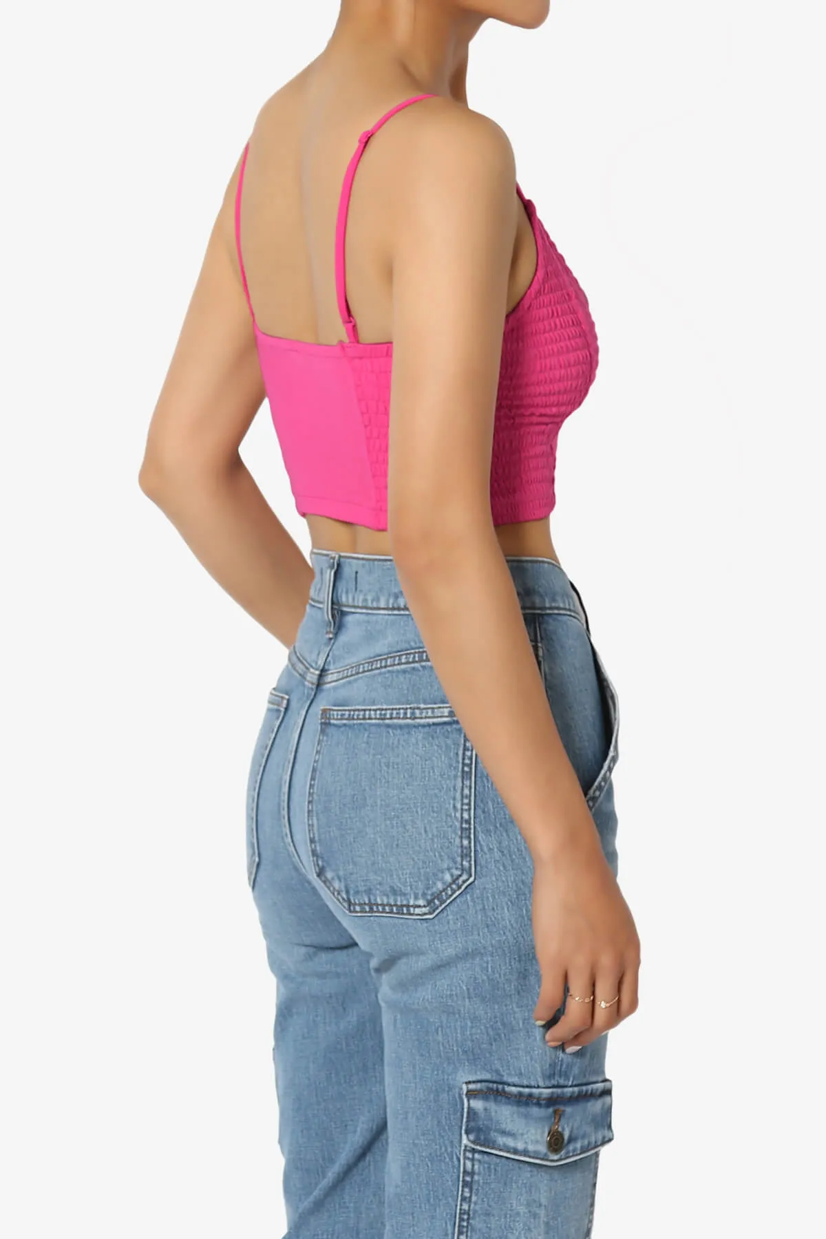 Jennie Smocked Triangle Bralette