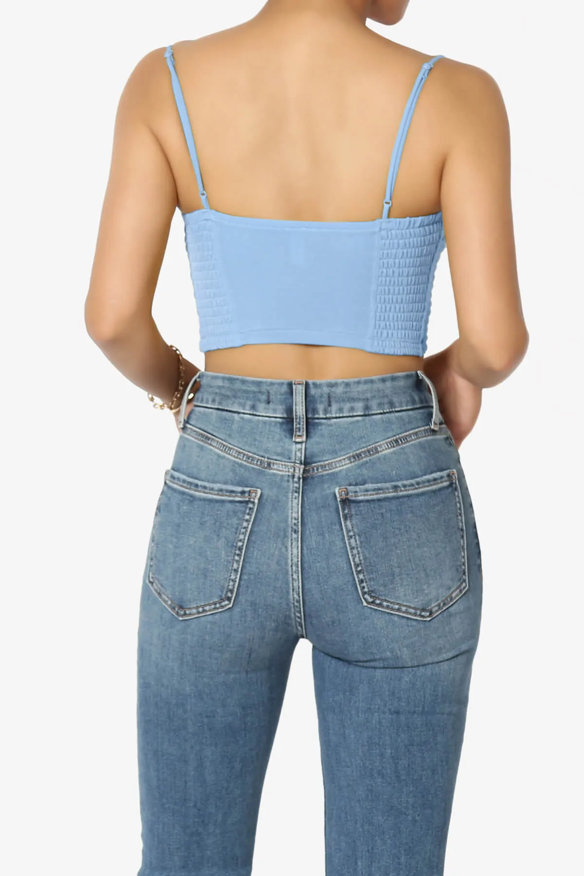 Jennie Smocked Triangle Bralette