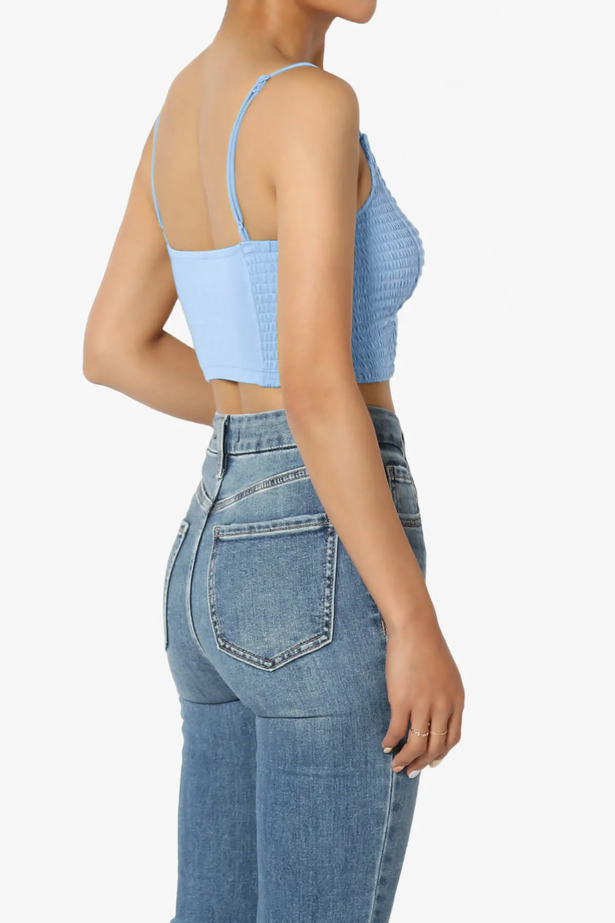 Jennie Smocked Triangle Bralette