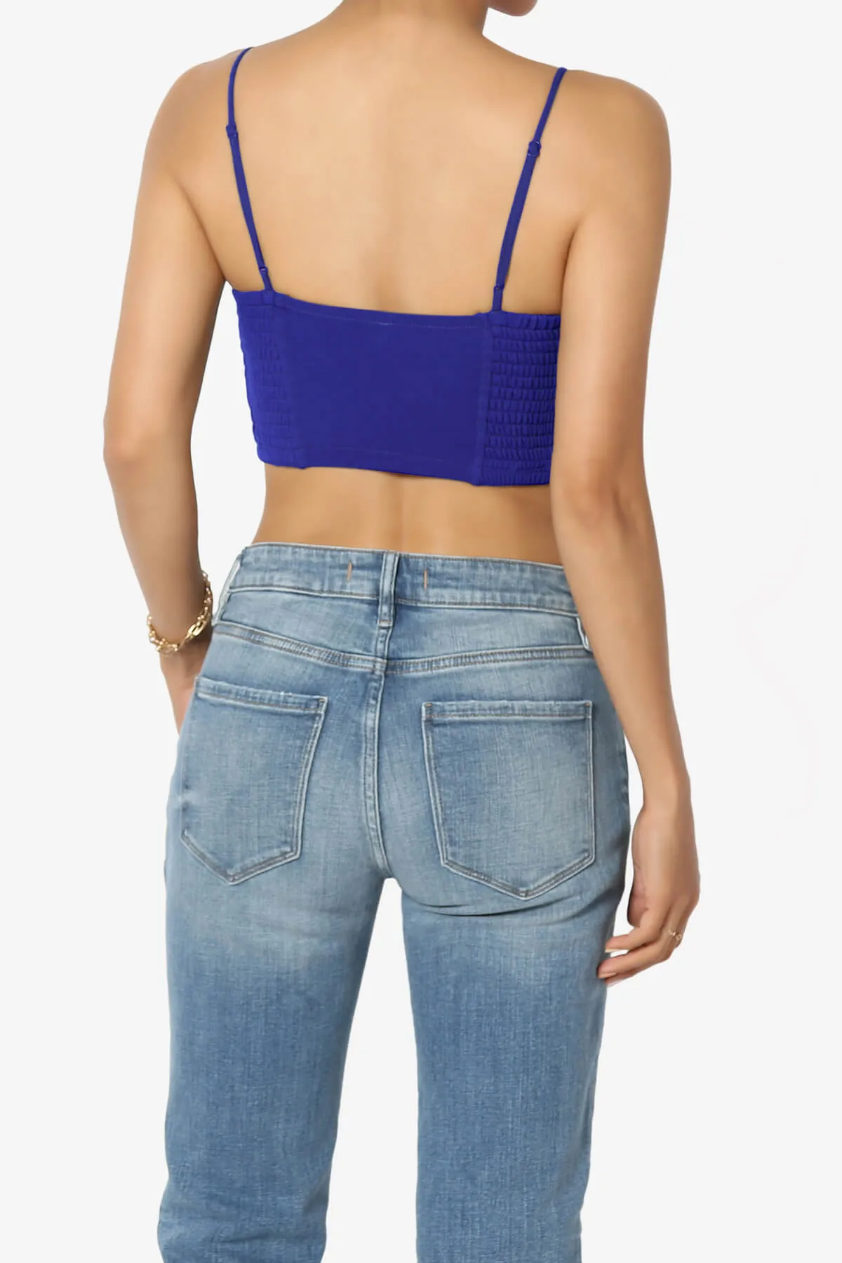 Jennie Smocked Triangle Bralette