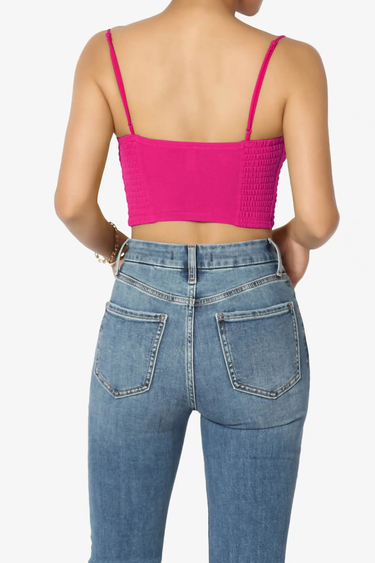 Jennie Smocked Triangle Bralette